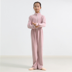 Double sided fleece winter warm jumpsuit