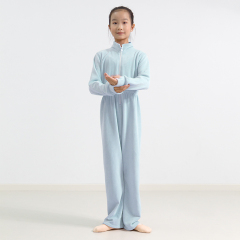 Double sided fleece winter warm jumpsuit