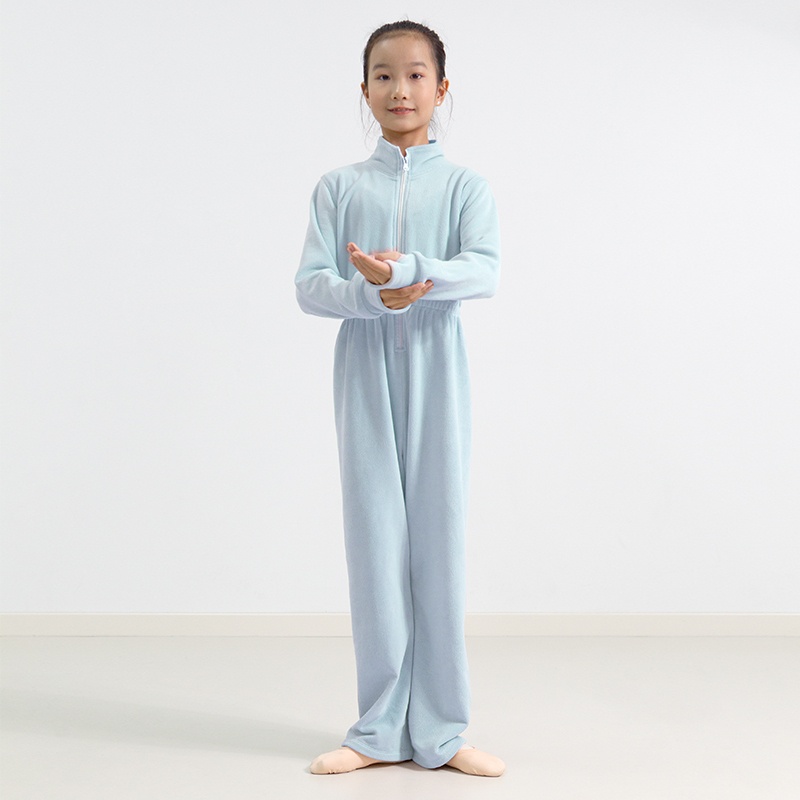Double sided fleece winter warm jumpsuit
