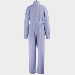 Double sided fleece winter warm jumpsuit