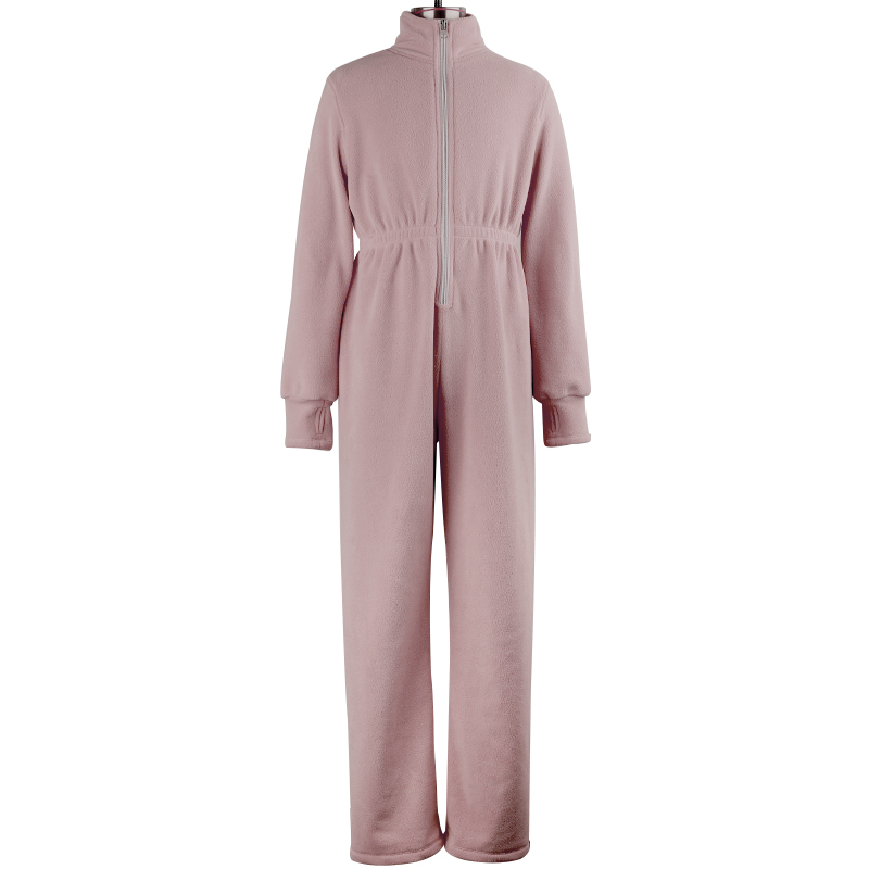 Double sided fleece winter warm jumpsuit