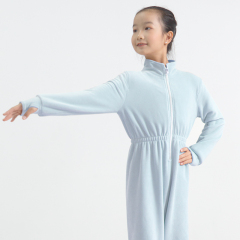 Double sided fleece winter warm jumpsuit