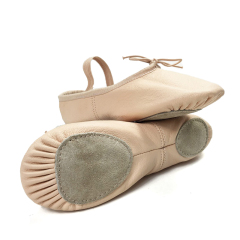 Split Sole Leather Ballet Shoe