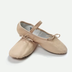 Split Sole Leather Ballet Shoe