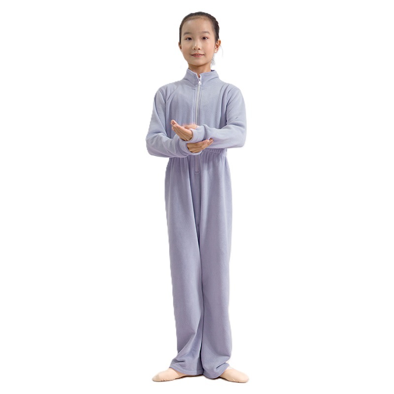 Double sided fleece winter warm jumpsuit