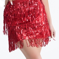 Dancebuy ballroom Sequin fringe Latin dance skirt