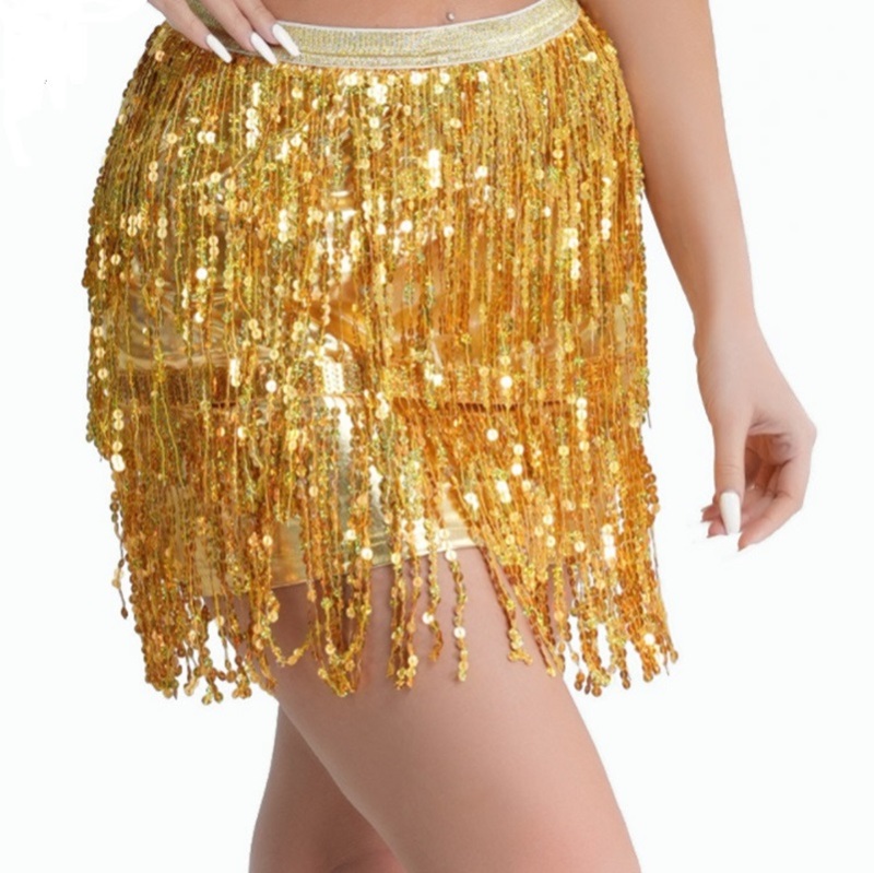 Dancebuy ballroom Sequin fringe Latin dance skirt