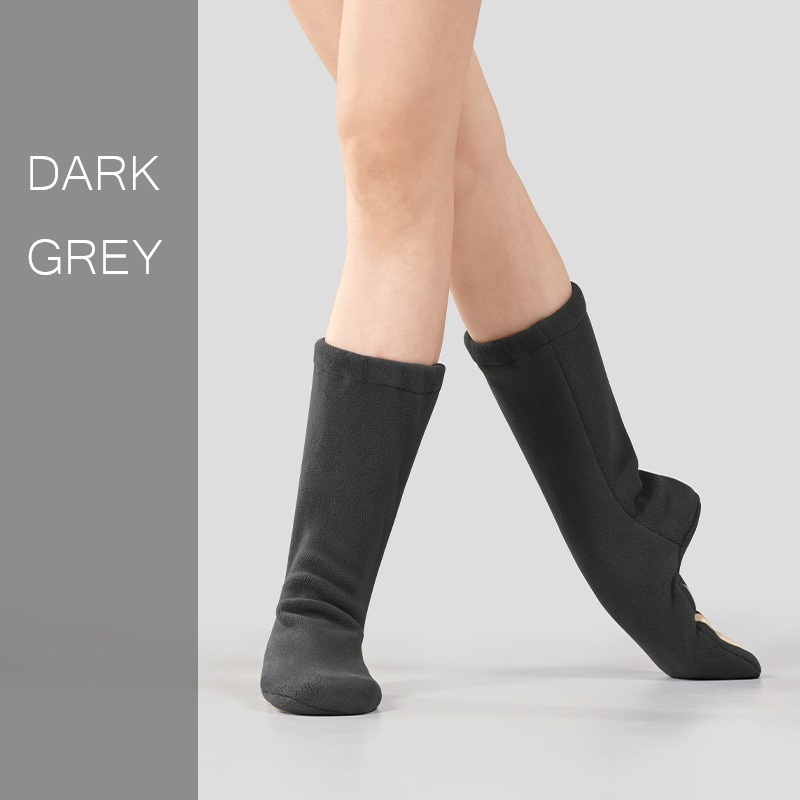 Dancebuy ballet Soft soled exercise shoes, adult ballet warm boots
