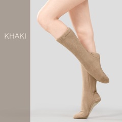 Dancebuy ballet Soft soled exercise shoes, adult ballet warm boots