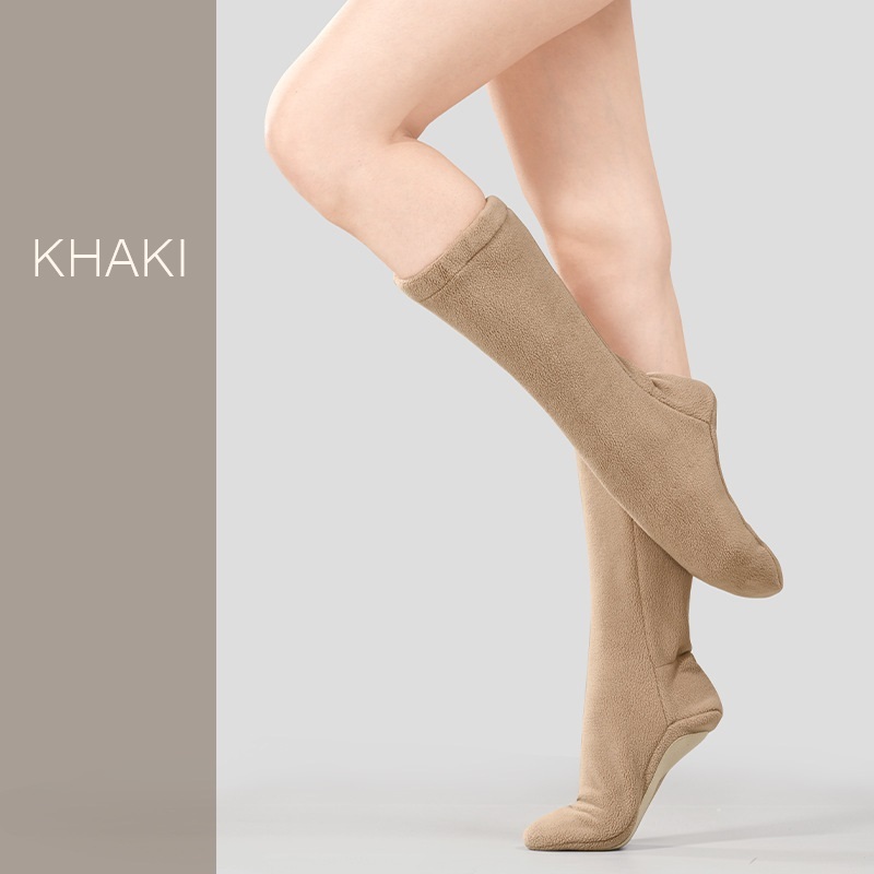 Dancebuy ballet Soft soled exercise shoes, adult ballet warm boots