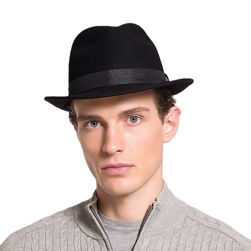 Wide brimmed stylish casual jazz hat