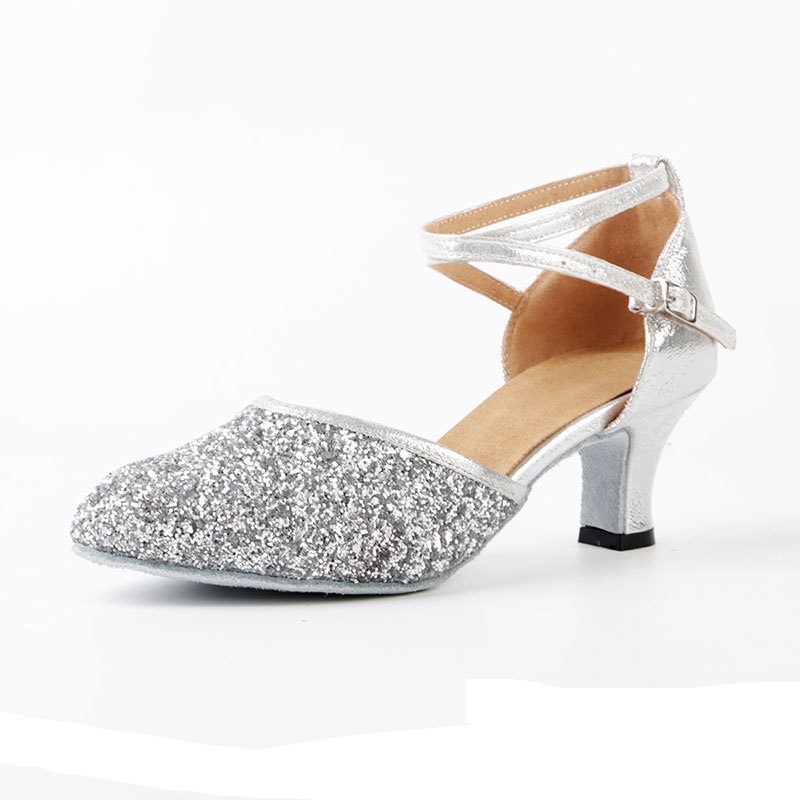 Mid heeled spring and summer high heels, non irritating women's dance shoes