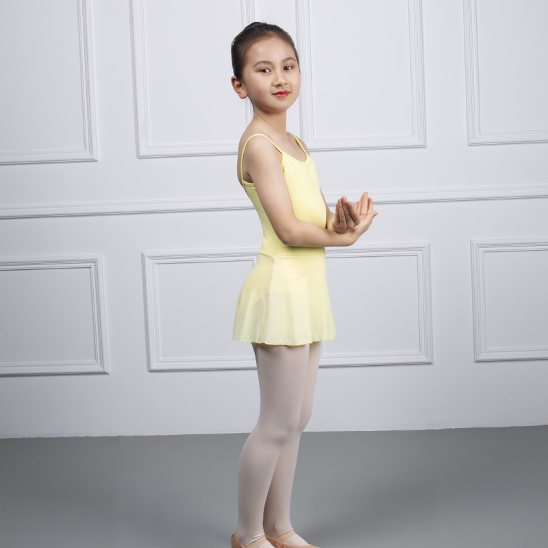 DANCEBUY Large V-neck Suspender Body Suit For Children