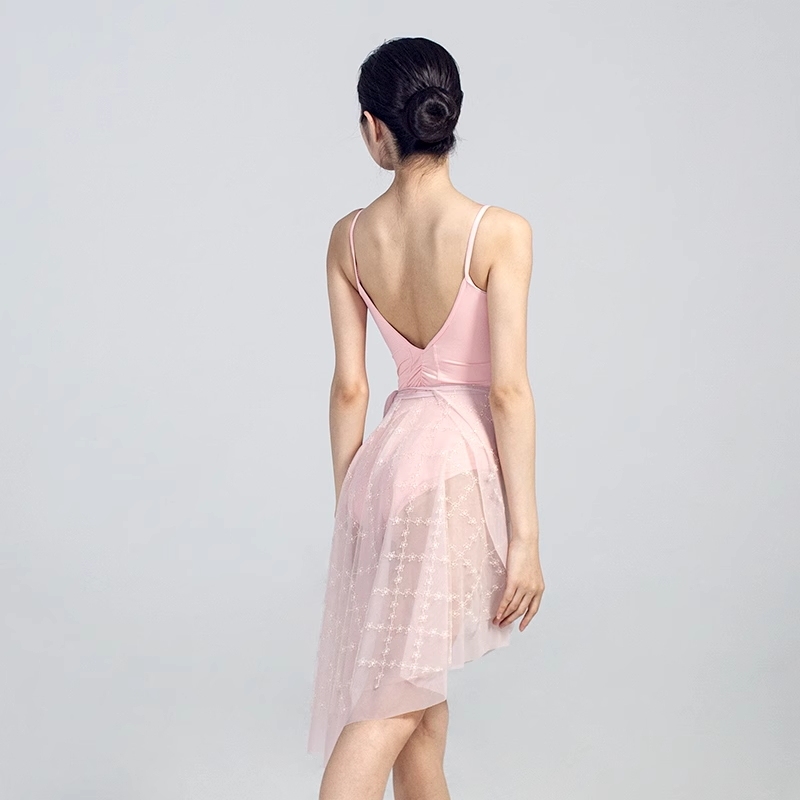 DANCEBUY Lace Mid-Length Dance Training Skirt