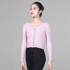 DANCEBUY Long-Sleeved Ballet Uniform Knitted Jacket