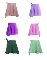 DANCEBUY Ballet Wrap Skirt  with Tie Waist