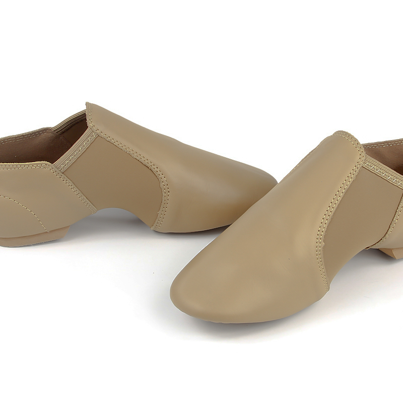 DANCEBUY Neoprene Elastic Slip-on Jazz Shoes (Cow leather)