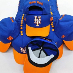 Baseball Cap - CMC-1045 (100% Cotton New York Two Tone Royal Blue Crown Edition 9forty A Frame Baseball Cap Manufacturer )