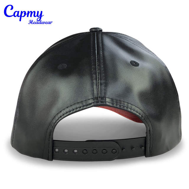 Baseball Cap - CMC-1059 (100% PU Snake Skin Faux Leather Black 9forty A Frame Baseball Cap Supplier )
