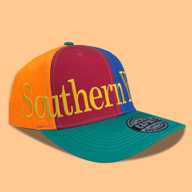 Baseball Cap - CMC-1071 (100% Cotton 6 Panel Cross Panel Embroidery Colourful Design Baseball Cap Supplier )