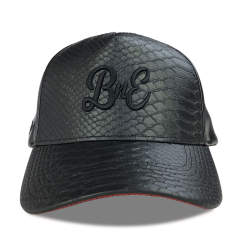 Baseball Cap - CMC-1059 (100% PU Snake Skin Faux Leather Black 9forty A Frame Baseball Cap Supplier )