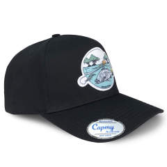 Baseball Cap - CMC-1082(100% Cotton Black Clour Printing Patch Logo  9forty A Frame Baseball Cap Manufacturing )