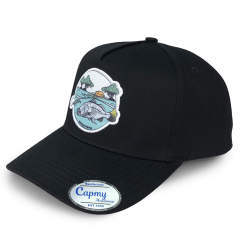 Baseball Cap - CMC-1082(100% Cotton Black Clour Printing Patch Logo  9forty A Frame Baseball Cap Manufacturing )