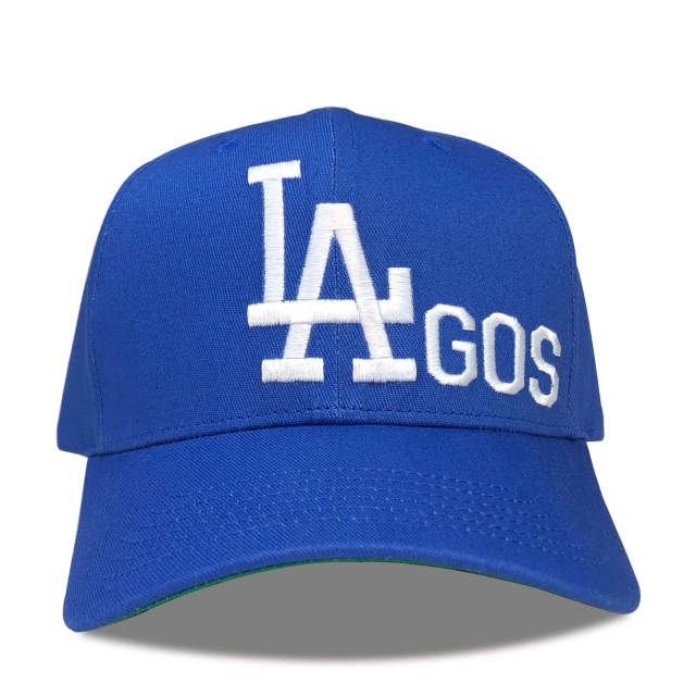 Baseball Cap - CMC-1077 (100% Cotton Royal Blue White Embroidery Logo 6 Panel Baseball Cap hat )