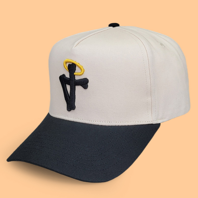 Baseball Cap - CMC-1083(100% Cotton Off White Khaki Beige Black Suede Visor Hat Two Tone Edition 9forty A Frame Baseball Cap)