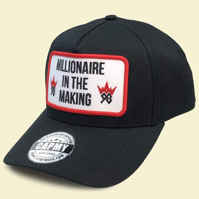 Baseball Cap - CMC-1051 (100% Cotton Black Polyester Badge Patch Embroidery Logo Edition 9forty A Frame Baseball Cap Supplier)