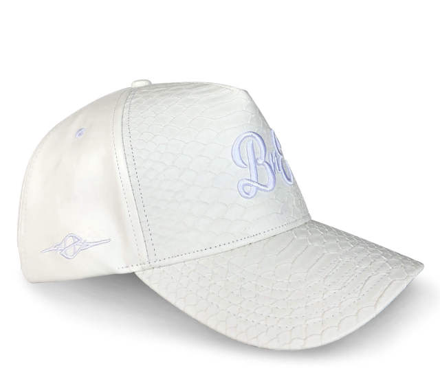 Baseball Cap - CMC-1058 (Custom Design Faux PU Leather White Colour Edition 9forty A Frame Baseball Cap Supplier )