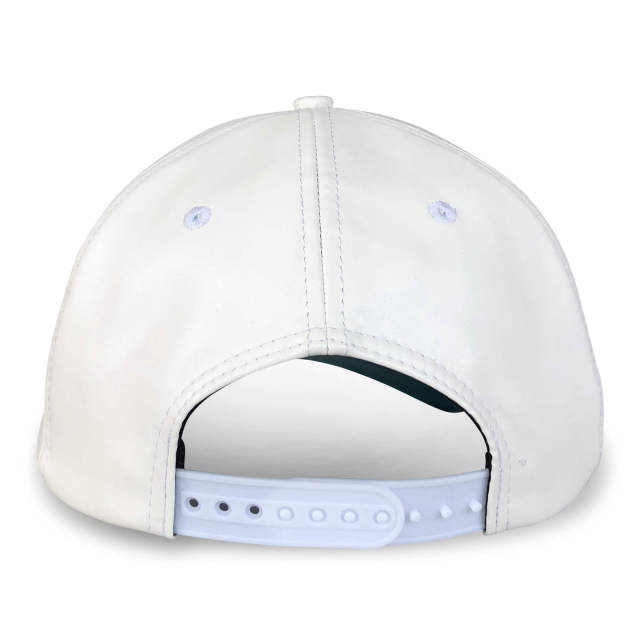 Baseball Cap - CMC-1058 (Custom Design Faux PU Leather White Colour Edition 9forty A Frame Baseball Cap Supplier )