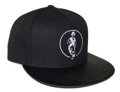 Snapback Cap - CMC-2039 ( High Quality Custom Black 100% Cotton Gorras Mens 6 Panel Snapback Cap Factory )