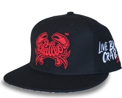 Snapback Cap - CMC-2033 ( Customize Logo Charcoal Black Colour Gorras Hat Mens 100% Acrylic 6 Panel Snapback Cap Supplier )