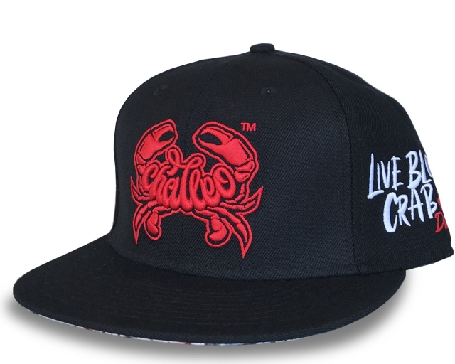 Snapback Cap - CMC-2035 ( Custom Black 3D Embroidery Logo 100% Acrylic Gorras Hat Middle Crown Snapback Cap Supplier )