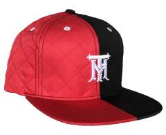 Snapback Cap - CMC-2029 ( Custom Two Tone Colour Red And Black Gorras Hat 100% Acrylic 6 Panel Snapback Cap Manufacturer)