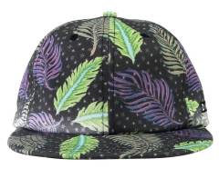Snapback Cap - CMC-2046 ( Whosale Custom Design Leafs Printing Middle Crown 6 Panel Snapback Cap Hat Supplier )