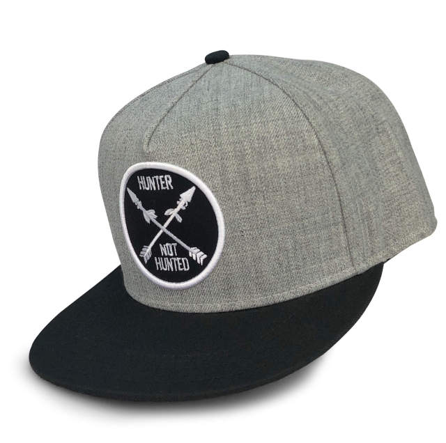 Snapback Cap - CMC-2010 ( Customize Logo Grey Wool 6 Panel Midde Crown 100% Acrylic Snapback Cap Manufacturer)