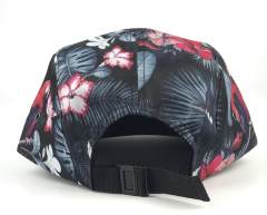 Snapback Cap - CMC-2040 ( Custom Design Floral Printing With Wovel Label Logo Camp Cap 5 Panel Snapback Cap Supplier)