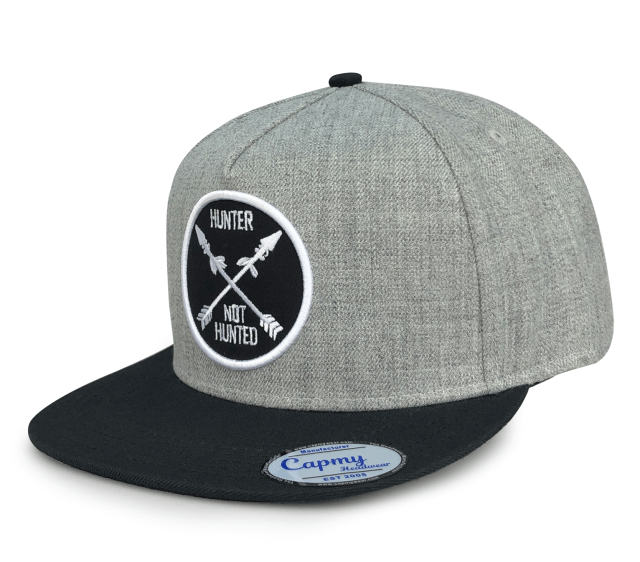 Snapback Cap - CMC-2010 ( Customize Logo Grey Wool 6 Panel Midde Crown 100% Acrylic Snapback Cap Manufacturer)
