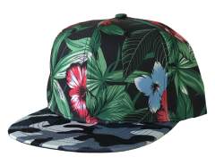 Snapback Cap - CMC-2044 ( Custom floral Printed High Profile For Men 6 Panel Snapback Cap Factory )