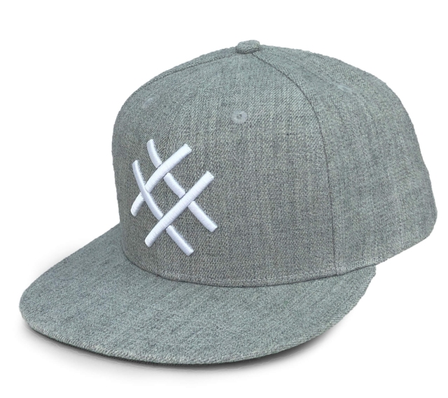 Snapback Cap - CMC-2010 ( Customize Logo Grey Wool 6 Panel Midde Crown 100% Acrylic Snapback Cap Manufacturer)