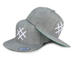 Snapback Cap - CMC-2009 ( Wholesale HIgh Quality Grey Wool Gorras 6 Panel 100% Acrylic Snapback Cap Hat Supplier )