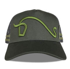 Trucker Hat - CMC-3086 ( Customize 3D Embroidery Logo 5 Panel Middle Crown Australia Country Trucker Hat Factory )