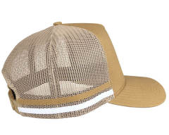 Trucker Hat - CMC-3098 ( Custom Popular Brown Colour 5 Panel Deep Crown Mesh Hats Asutralia Country Trucker Caps )