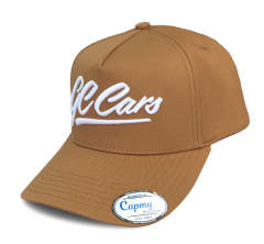 Baseball Cap - CMC-1078 (100% Cotton Tan Brown 5 Panel Middle Crown  A Frame Baseball Cap Snapback Hat)