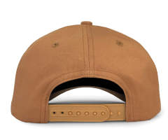 Baseball Cap - CMC-1078 (100% Cotton Tan Brown 5 Panel Middle Crown  A Frame Baseball Cap Snapback Hat)