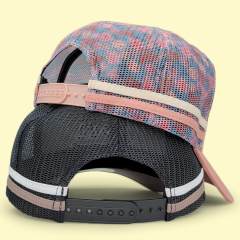 Trucker Hat - CMC-3204 ( Custom Brown Pink  Deep Crown High Profile Australia Country Trucker Caps 5 Panel Trucker Hat )