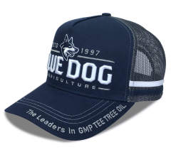 Trucker Hat - CMC-3230 ( Custom Navy Blue Deep Crown High Profile  5 Panel Mesh Hat Australia Country Trucker Caps Manufacturer )