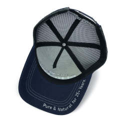 Trucker Hat - CMC-3230 ( Custom Navy Blue Deep Crown High Profile  5 Panel Mesh Hat Australia Country Trucker Caps Manufacturer )
